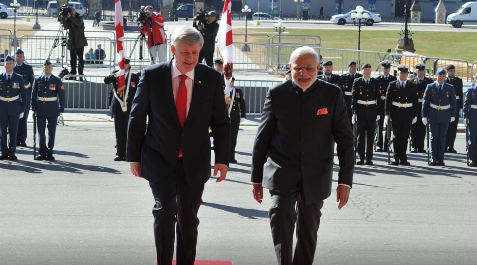 कनाडा और भारत के बीच द्विपक्षीय संबंध